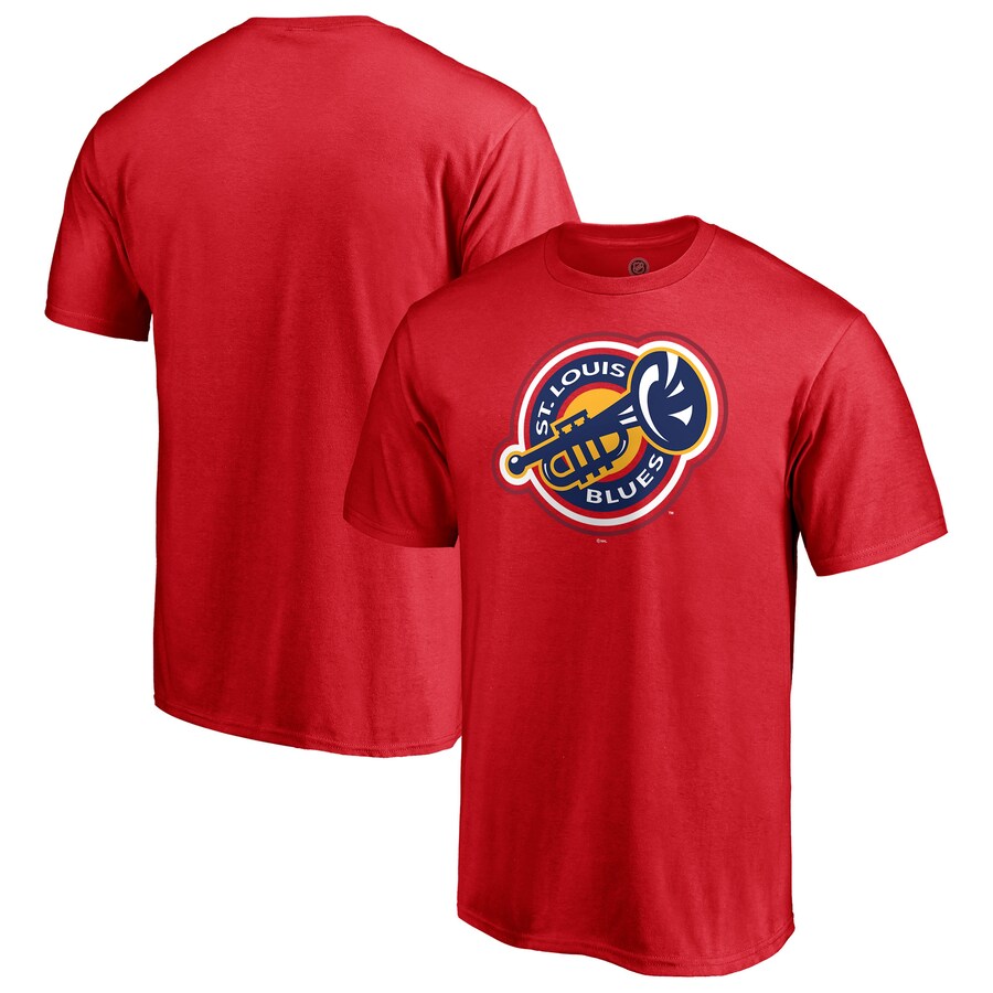 Men's St. Louis Blues Red Special Edition Secondary Logo T-Shirt - Puhuasuan