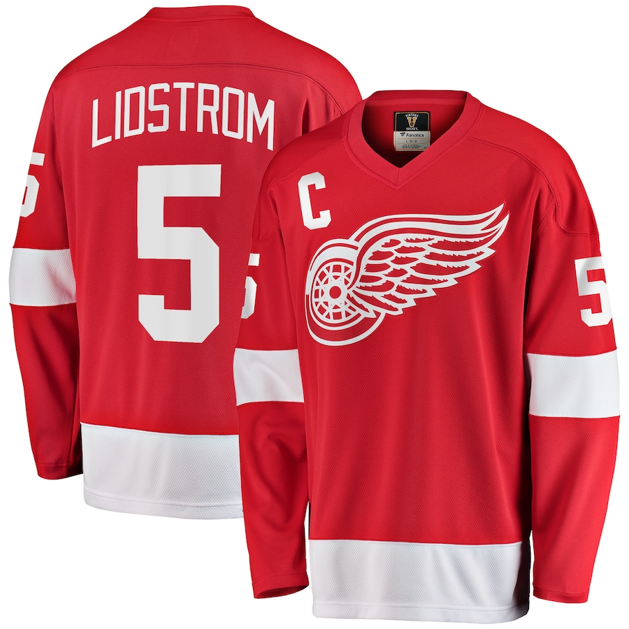 Men's Detroit Red Wings Nicklas Lidstrom Fanatics Branded Red Premier Breakaway Retired Player Jersey - Puhuasuan