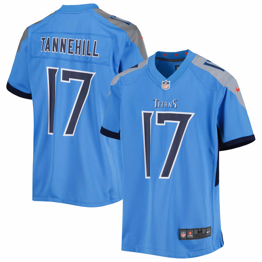 Youth Tennessee Titans Ryan Tannehill Nike Light Blue Game Jersey - Puhuasuan