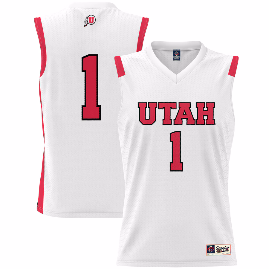Unisex GameDay Greats #1 White Utah Utes Lightweight Basketball Jersey - Puhuasuan