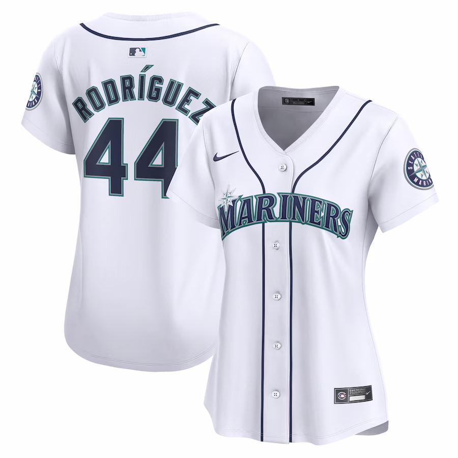 Women's Seattle Mariners Julio Rodríguez Nike White Home Limited Player Jersey - Puhuasuan