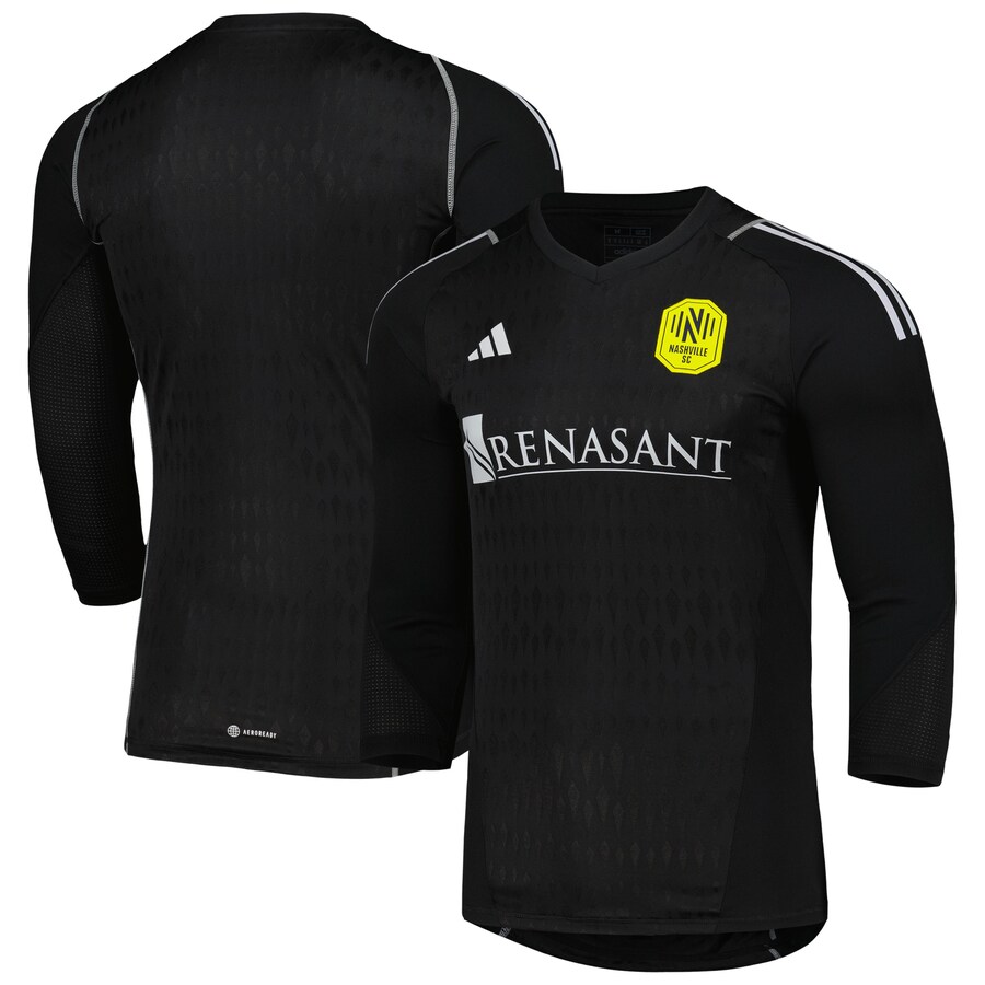 Men's Nashville SC adidas Black 2023 Goalkeeper Long Sleeve Replica Jersey - Puhuasuan