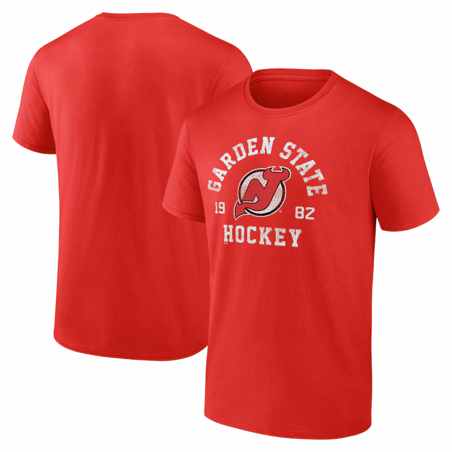 Men's New Jersey Devils Red District T-Shirt - Puhuasuan