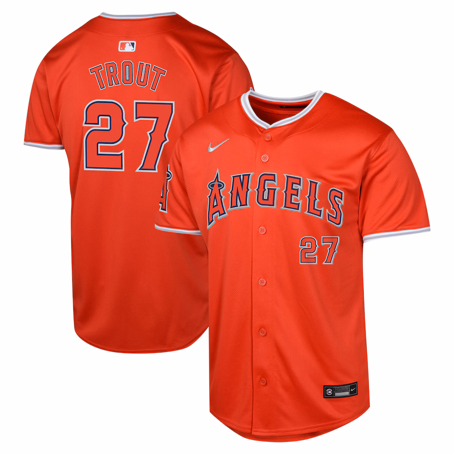Youth Los Angeles Angels Mike Trout Nike Red Alternate Limited Player Jersey - Puhuasuan