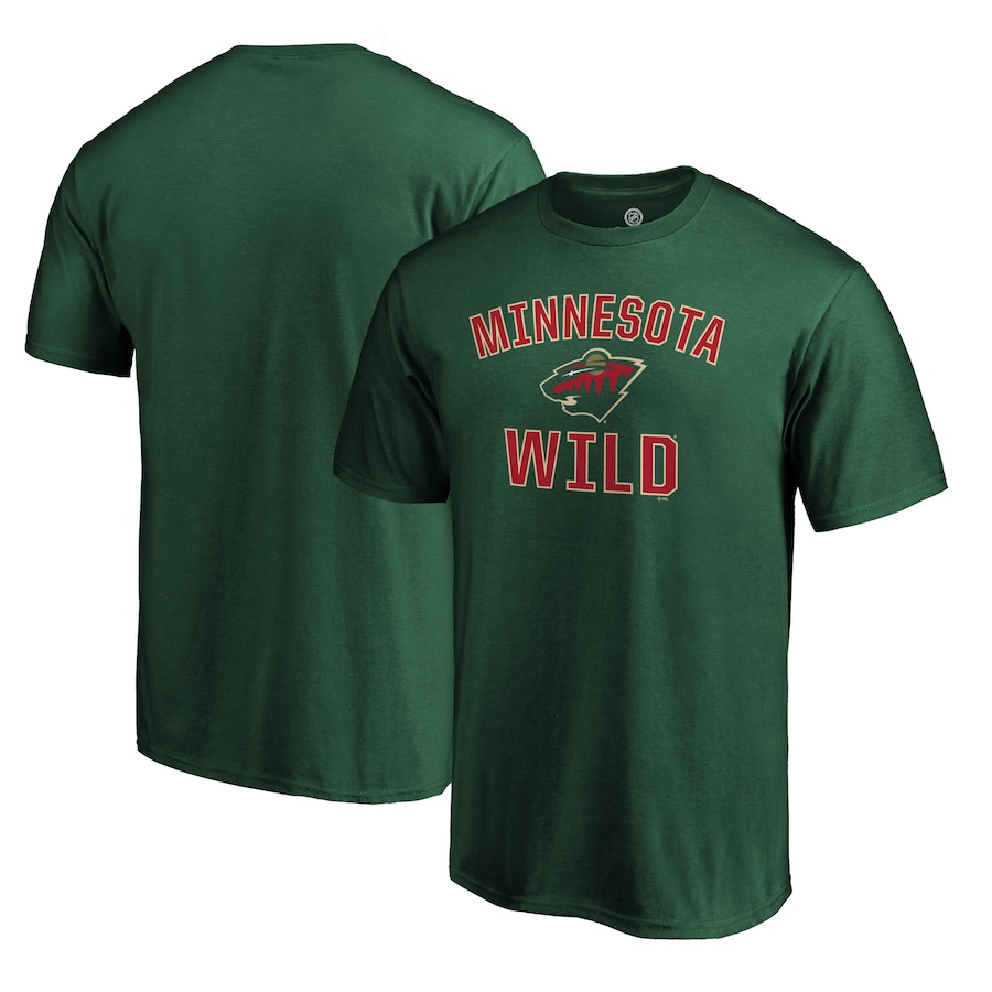 Men's Minnesota Wild Fanatics Green Team Victory Arch T-Shirt - Puhuasuan