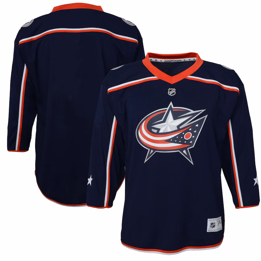 Youth Columbus Blue Jackets Navy Home Replica Jersey - Puhuasuan