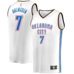 Men's Oklahoma City Thunder Chet Holmgren Fanatics White Fast Break Player Jersey - Association Edition - Puhuasuan