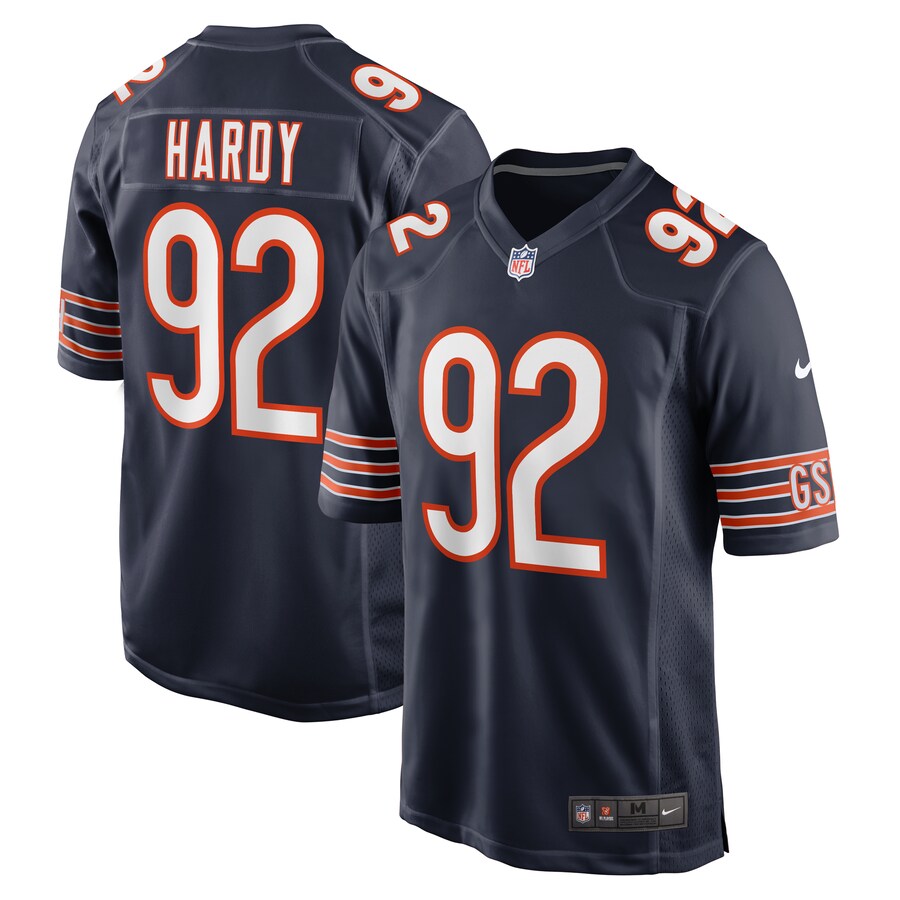 Men's Chicago Bears Daniel Hardy Nike  Navy Team Game Jersey - Puhuasuan