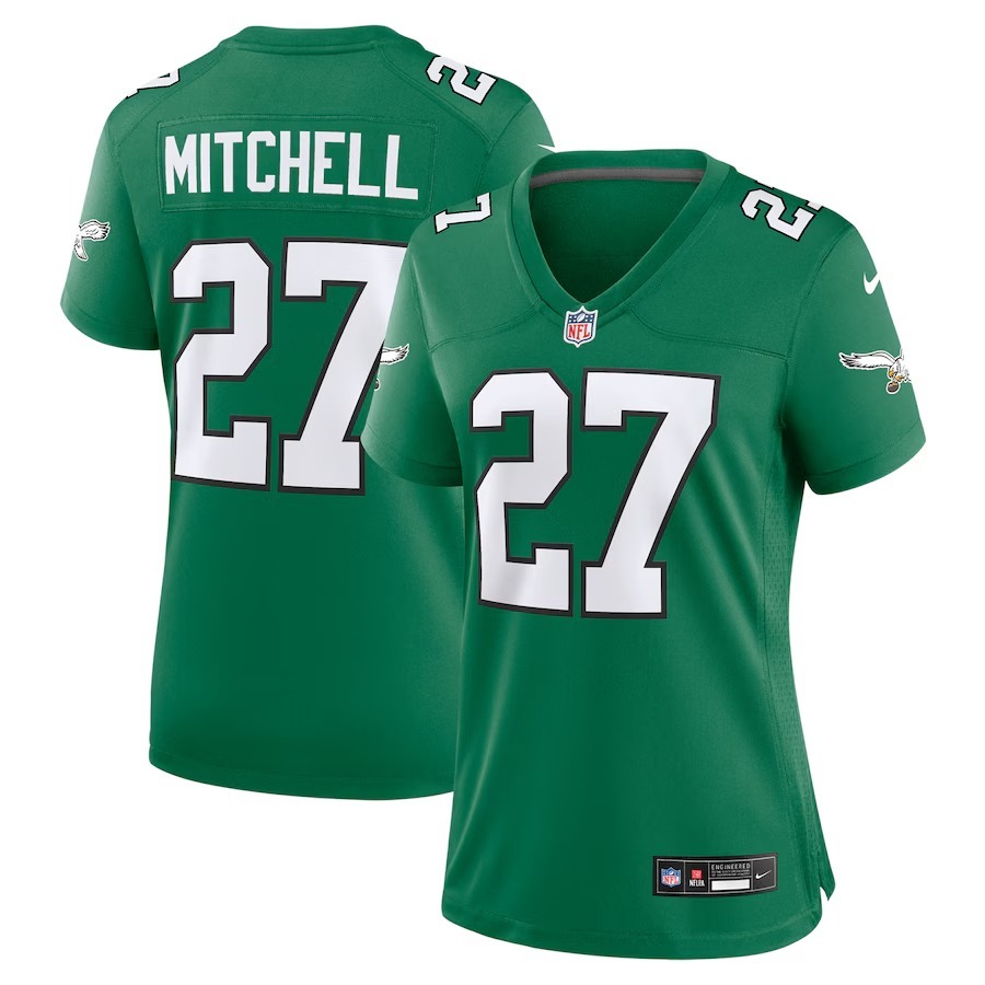 Men's Philadelphia Eagles Quinyon Mitchell Nike  Kelly Green Alternate Game Jersey - Puhuasuan