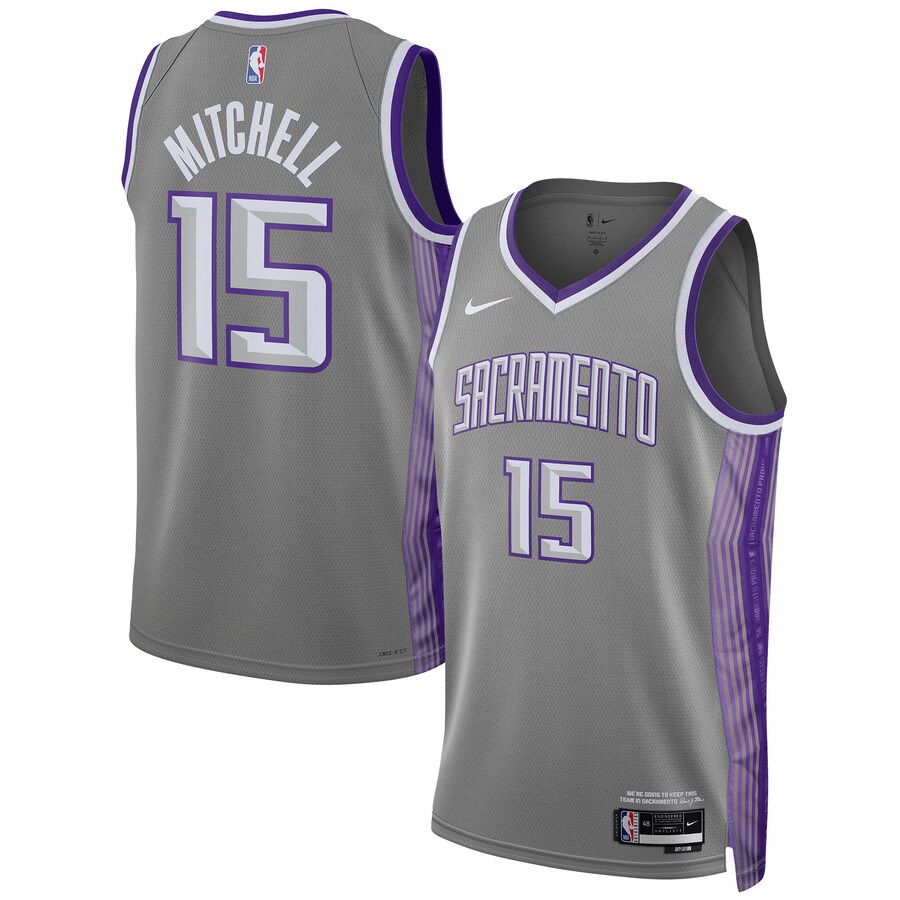 Unisex Sacramento Kings Davion Mitchell Nike Anthracite 2022/23 Swingman Jersey - City Edition - Puhuasuan