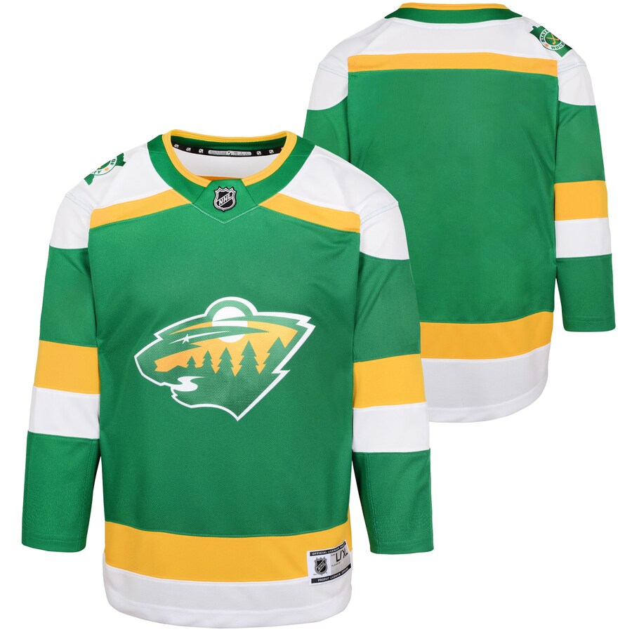 Youth Minnesota Wild  Green 2023/24 Alternate Premier Jersey - Puhuasuan