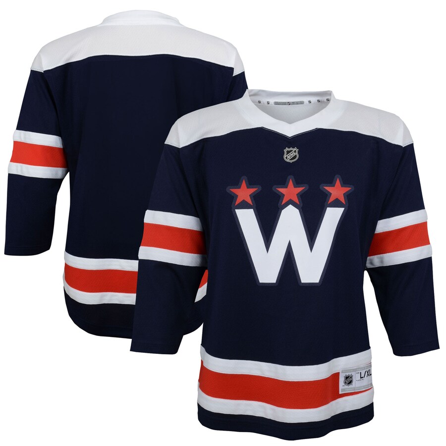 Youth Washington Capitals Navy 2020/21 Alternate Replica Jersey - Puhuasuan