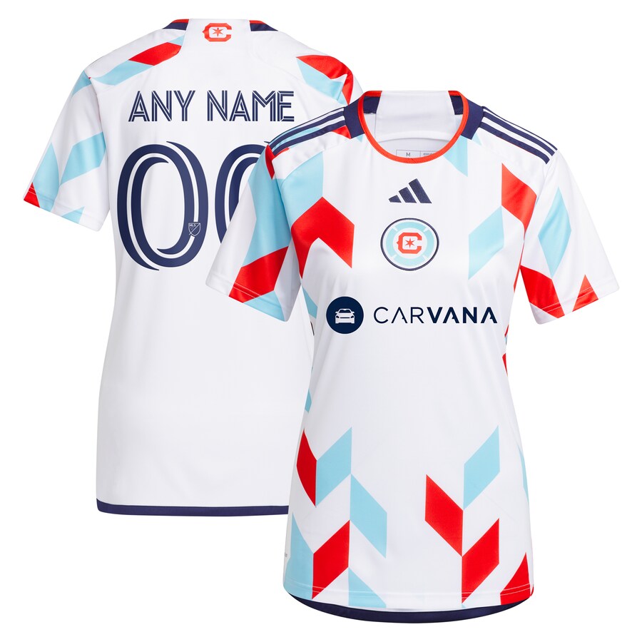 Women's Chicago Fire  adidas White 2024 A Kit For All Replica Custom Jersey - Puhuasuan