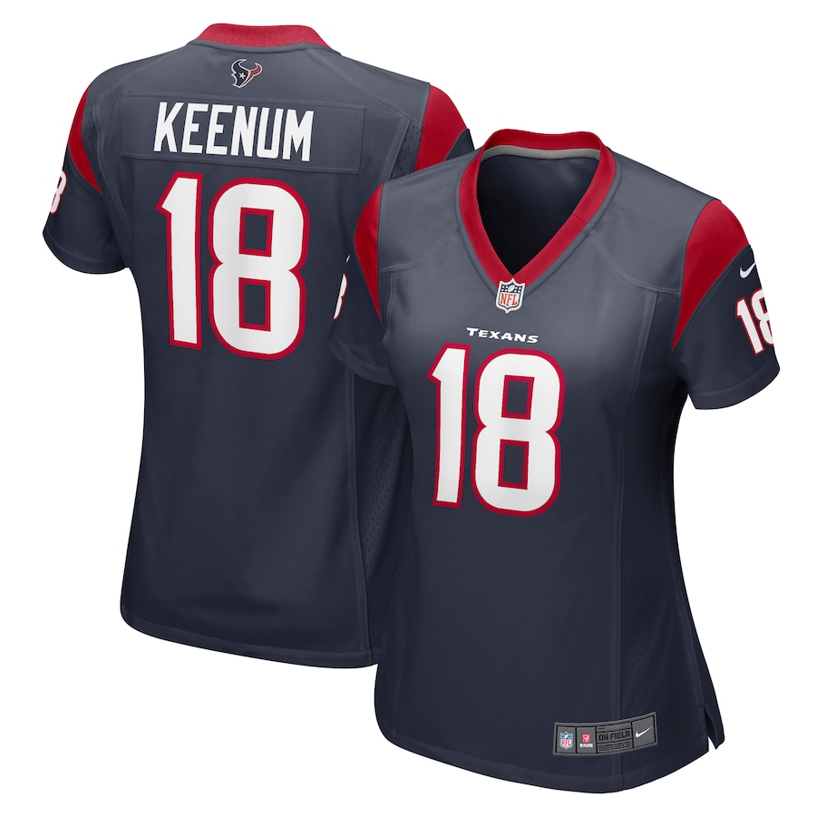 Women's Houston Texans Case Keenum Nike Navy Team Game Jersey - Puhuasuan
