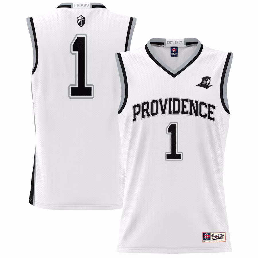 #1 Providence Friars GameDay Greats Youth Lightweight Basketball Jersey - White - Puhuasuan