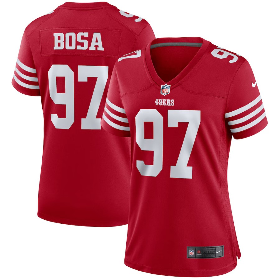Women's San Francisco 49ers Nick Bosa Nike Scarlet Player Jersey - Puhuasuan