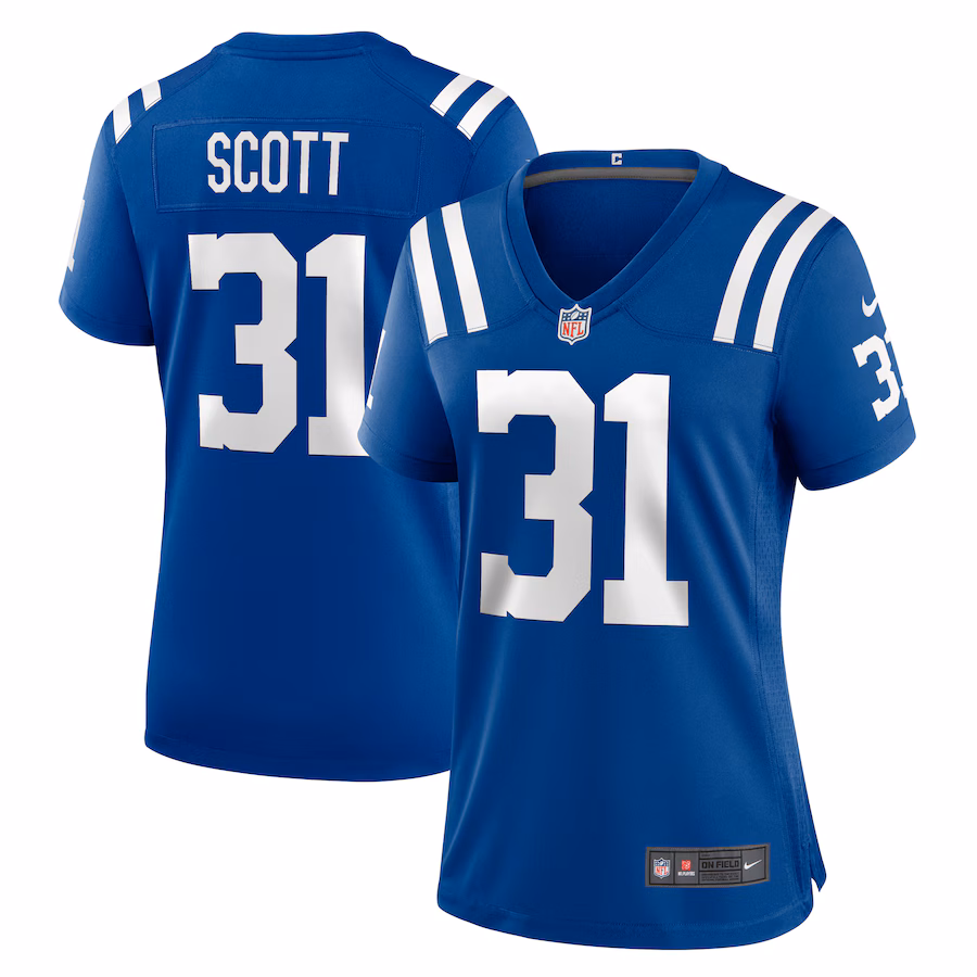 Women's Indianapolis Colts Daniel Scott Nike Royal Game Jersey - Puhuasuan