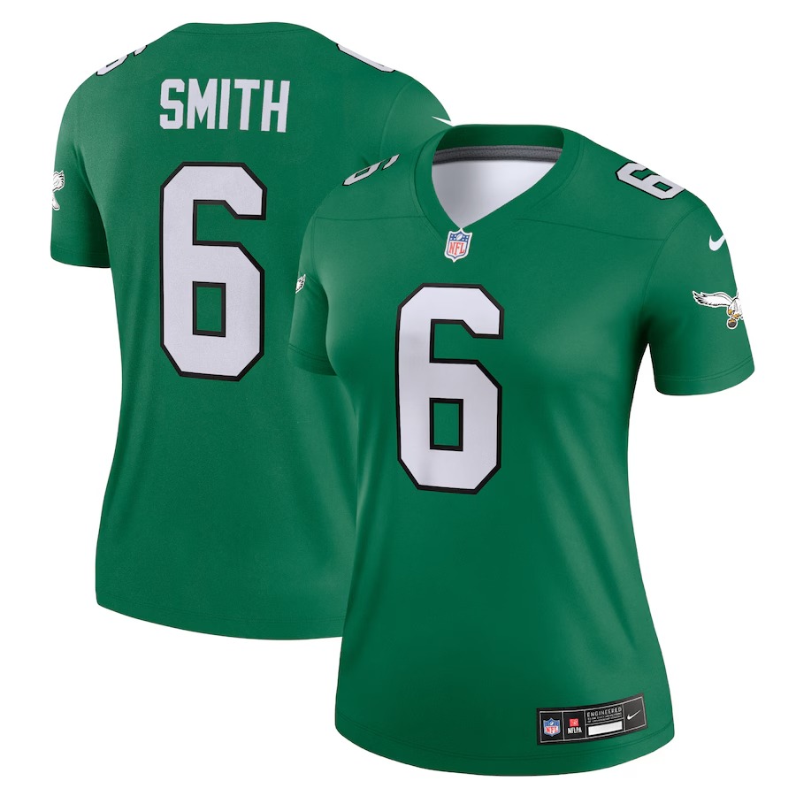 Women's Philadelphia Eagles DeVonta Smith Nike Kelly Green Alternate Legend Player Jersey - Puhuasuan