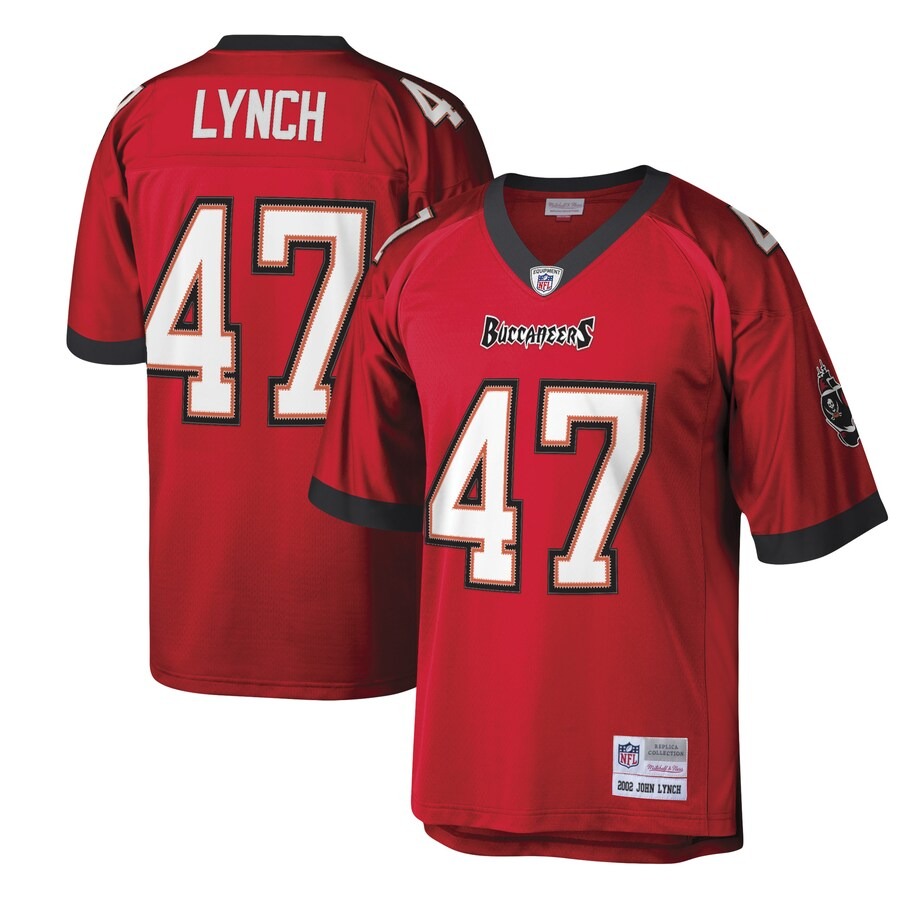 Men's Tampa Bay Buccaneers John Lynch Mitchell & Ness Red Legacy Replica Jersey - Puhuasuan