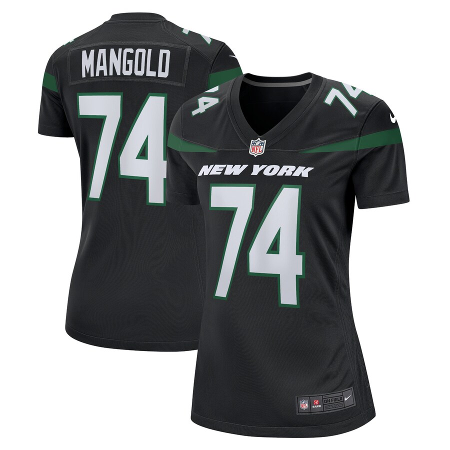 Women's New York Jets Nick Mangold Nike Black Retired Player Jersey - Puhuasuan