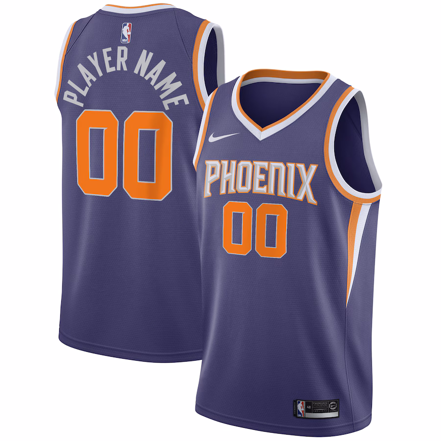 Men's Phoenix Suns Nike Purple 2020/21 Swingman Custom Jersey - Icon Edition - Puhuasuan