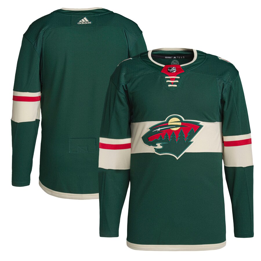 Men's Minnesota Wild adidas Green Home Primegreen Authentic Pro Jersey - Puhuasuan