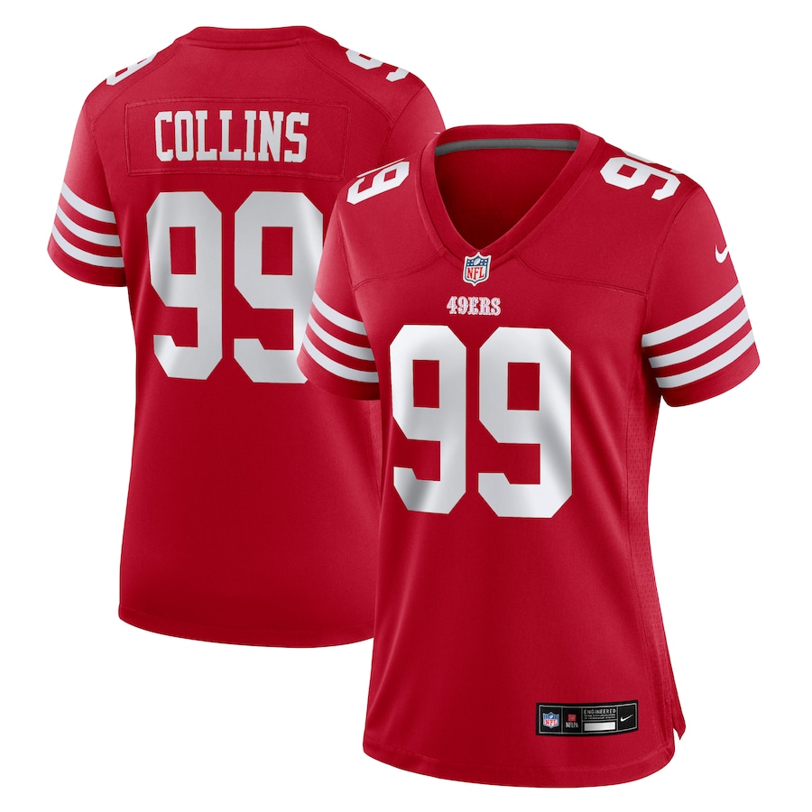 Women's San Francisco 49ers Maliek Collins Nike Scarlet Game Jersey - Puhuasuan