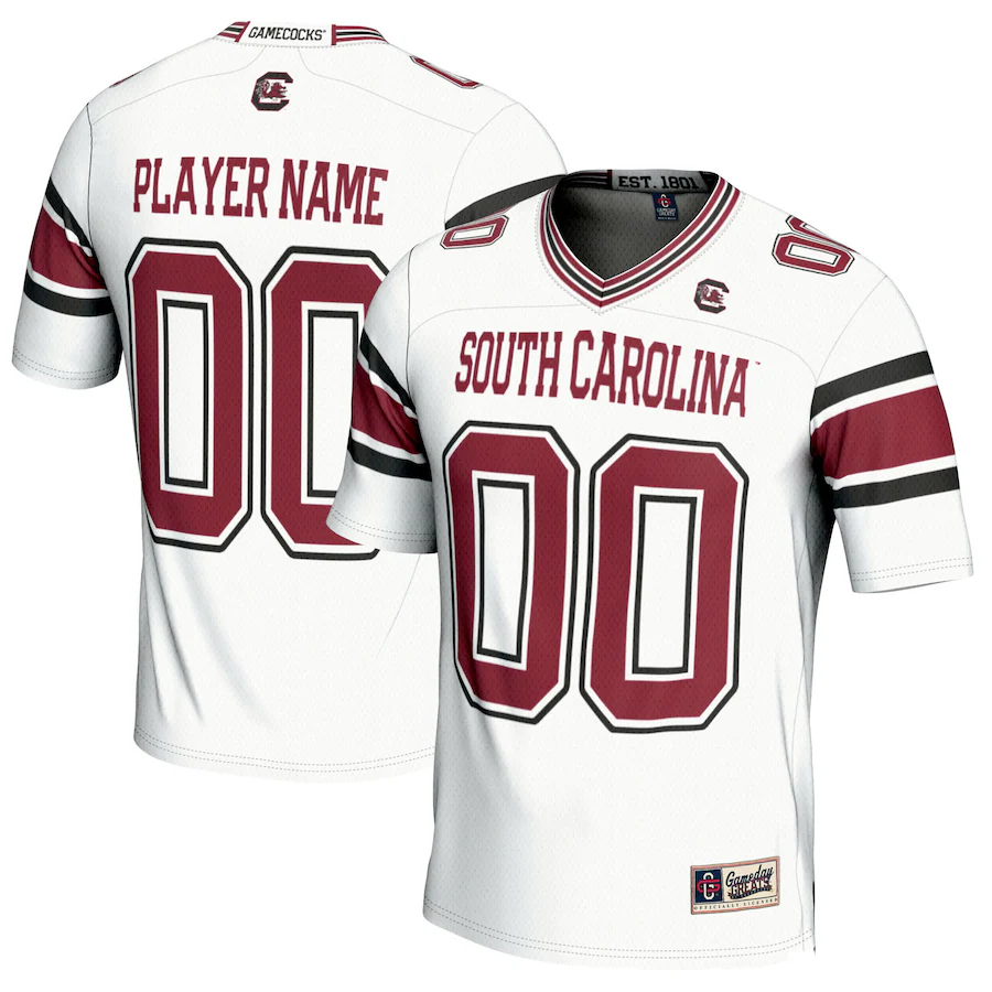 South Carolina Gamecocks GameDay Greats NIL Pick-A-Player Football Jersey - White - Puhuasuan