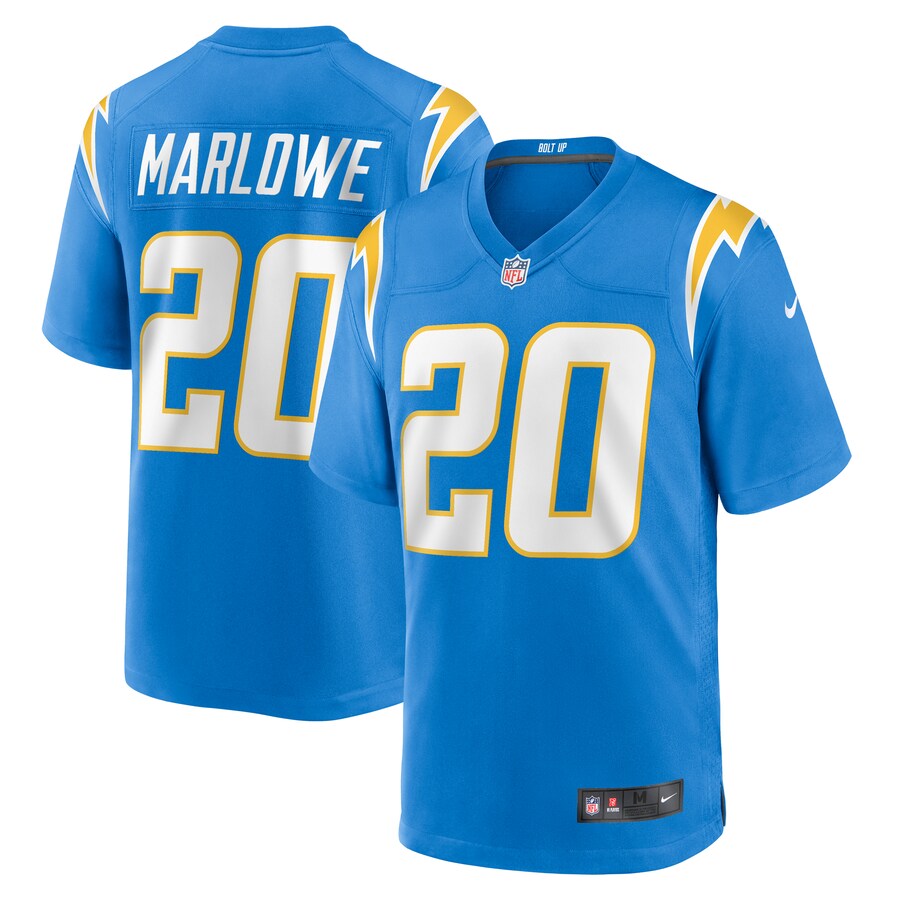 Men's Los Angeles Chargers Dean Marlowe Nike  Powder Blue Team Game Jersey - Puhuasuan