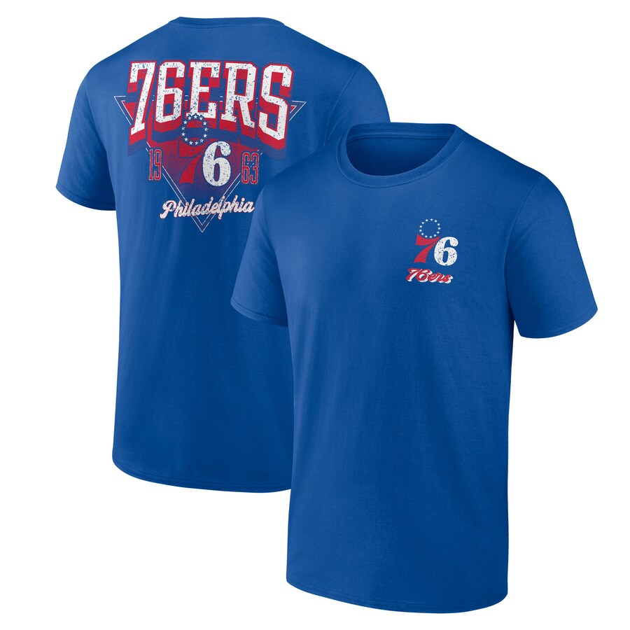 Men's Philadelphia 76ers Royal Never Over T-Shirt - Puhuasuan