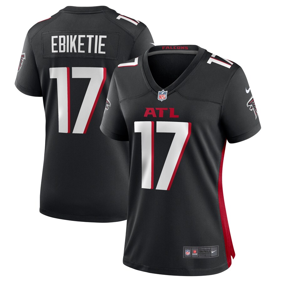 Women's Atlanta Falcons Arnold Ebiketie Nike  Black Team Game Jersey - Puhuasuan
