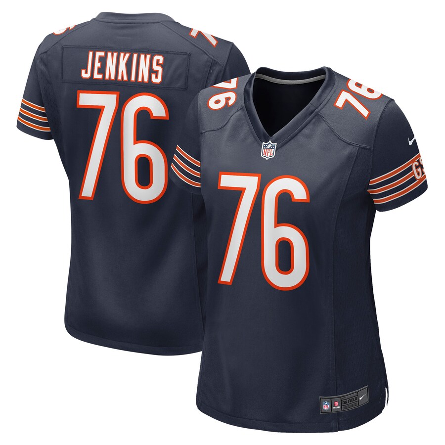 Women's Chicago Bears Teven Jenkins Nike Navy Game Jersey - Puhuasuan