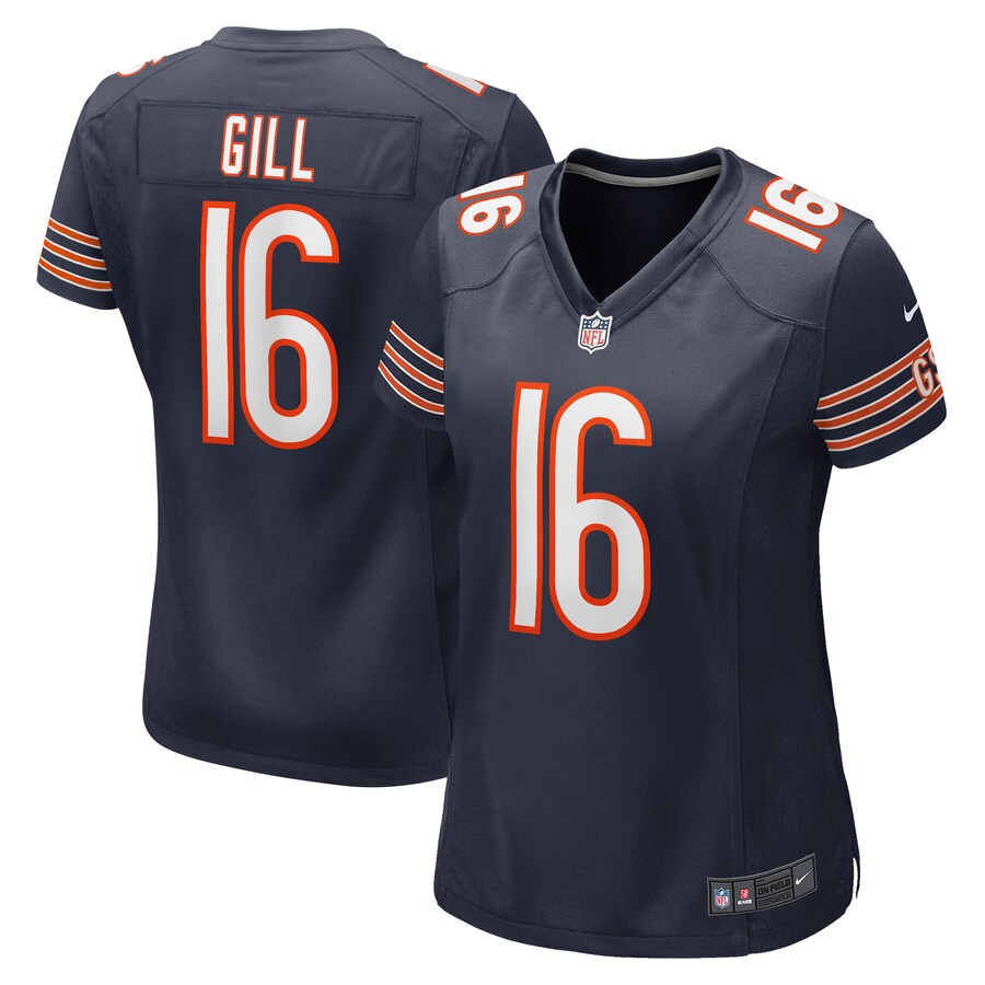 Women's Chicago Bears Trenton Gill Nike Navy Game Player Jersey - Puhuasuan