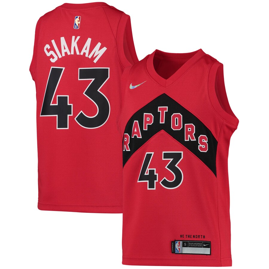 Youth Toronto Raptors Pascal Siakam Nike Red 2021/22 Diamond Swingman Jersey - Icon Edition - Puhuasuan