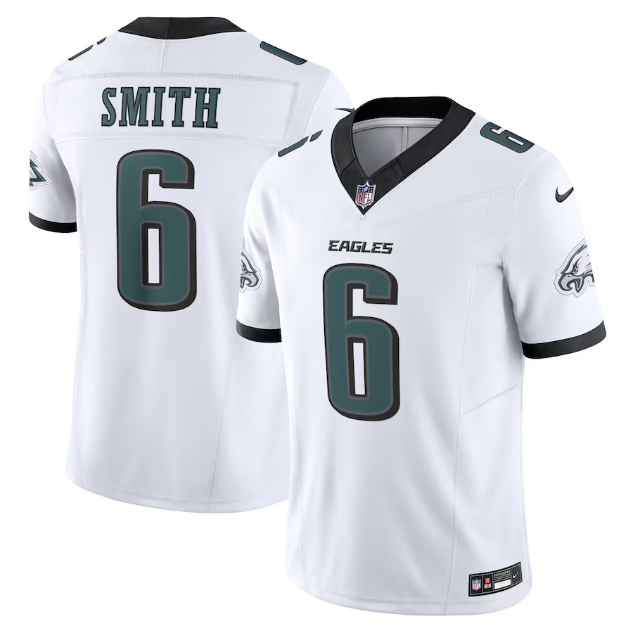 Men's Philadelphia Eagles DeVonta Smith Nike White Vapor F.U.S.E. Limited Jersey - Puhuasuan