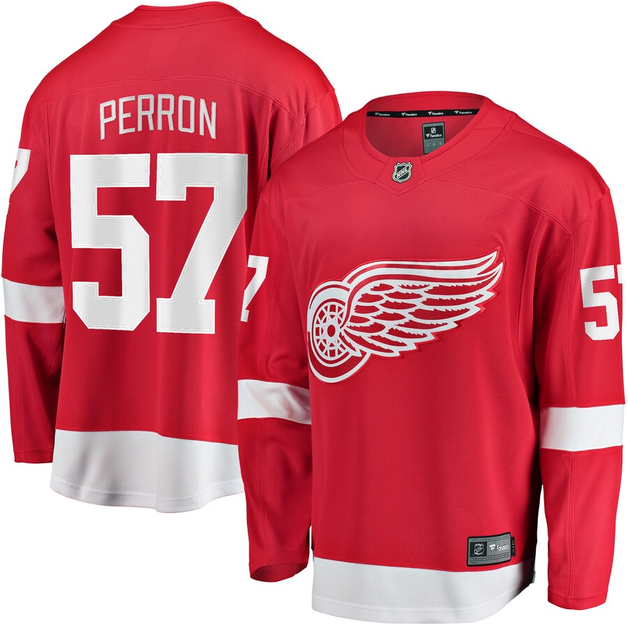 Men's Detroit Red Wings David Perron Fanatics Branded Red Home Breakaway Player Jersey - Puhuasuan