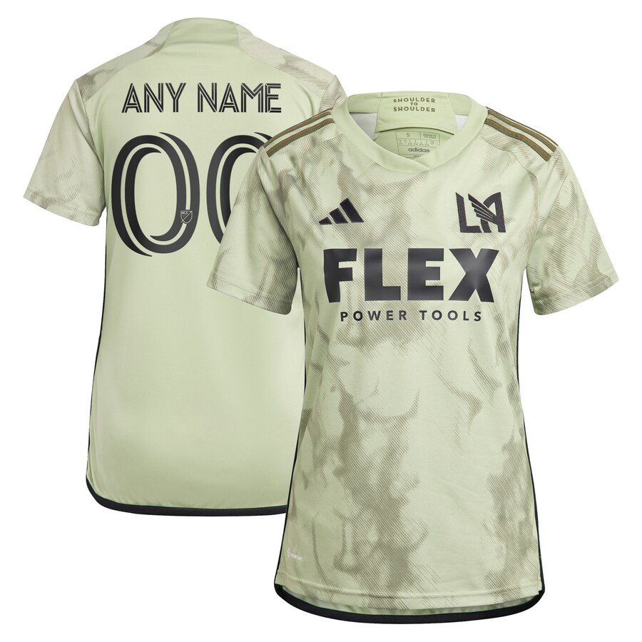 Women's LAFC adidas Green 2023 Smokescreen Replica Custom Jersey - Puhuasuan