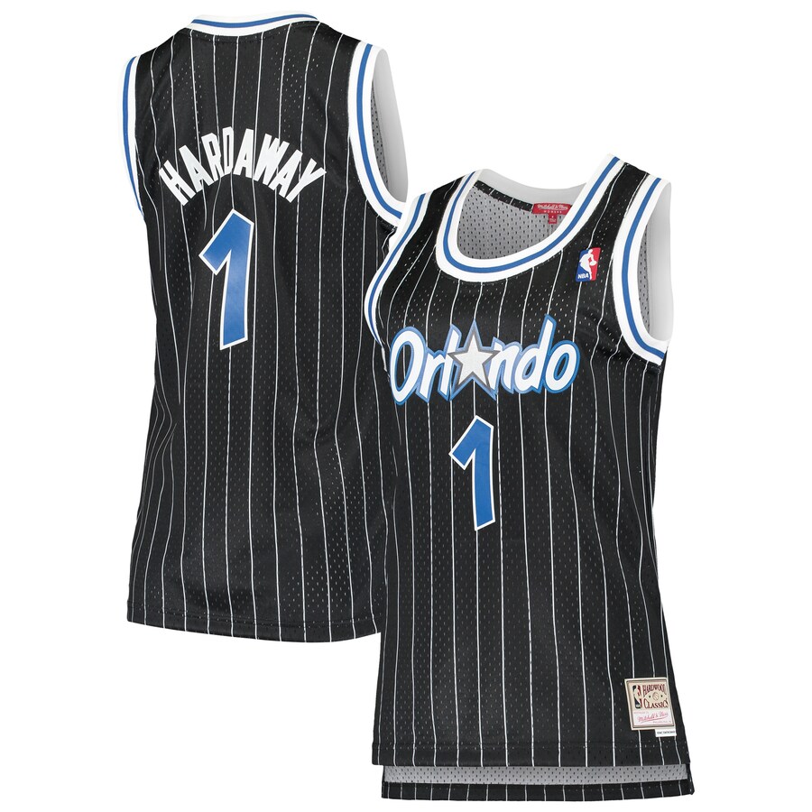 Women's Orlando Magic Penny Hardaway Mitchell & Ness Black 1994/95 Hardwood Classics Swingman Jersey - Puhuasuan