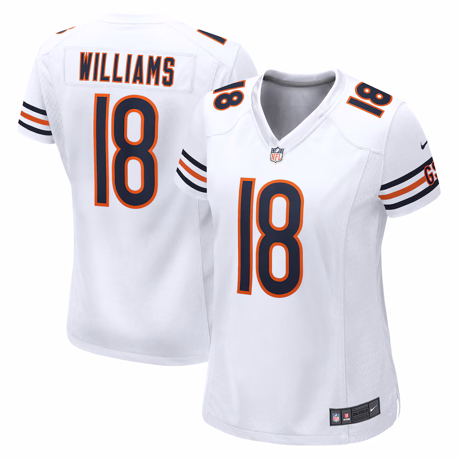 Women's Chicago Bears Caleb Williams Nike White Game Player Jersey - Puhuasuan
