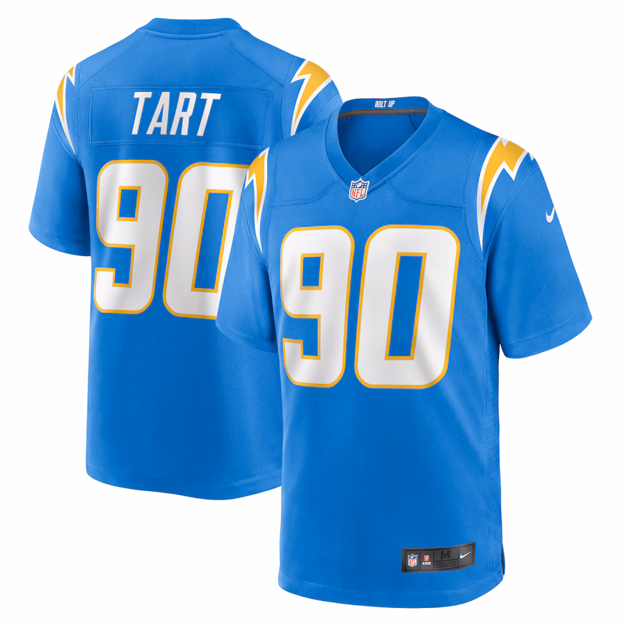 Men's Los Angeles Chargers Teair Tart Nike Powder Blue Team Game Jersey - Puhuasuan