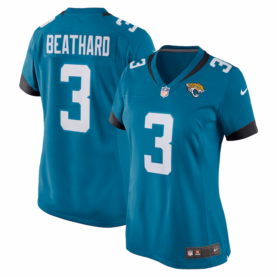 Women's Jacksonville Jaguars C.J. Beathard Nike Teal Nike Game Jersey - Puhuasuan
