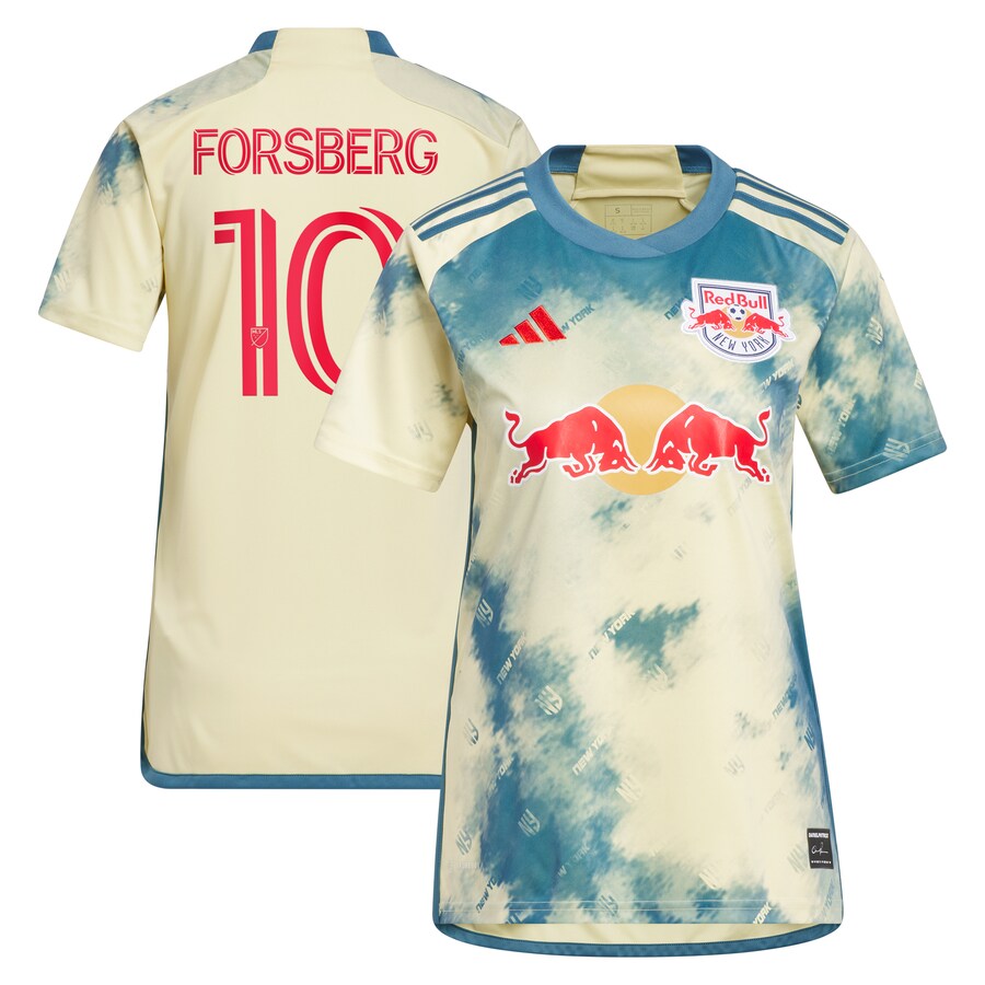 Women's New York Red Bulls Emil Forsberg adidas Yellow 2024 Daniel Patrick Kit Replica Player Jersey - Puhuasuan