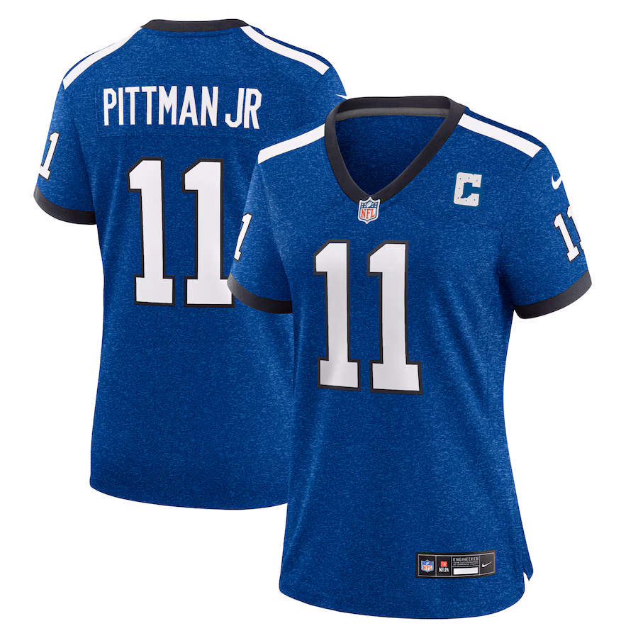 Women's Indianapolis Colts Michael Pittman Jr. Nike Royal Indiana Nights Alternate Game Jersey - Puhuasuan