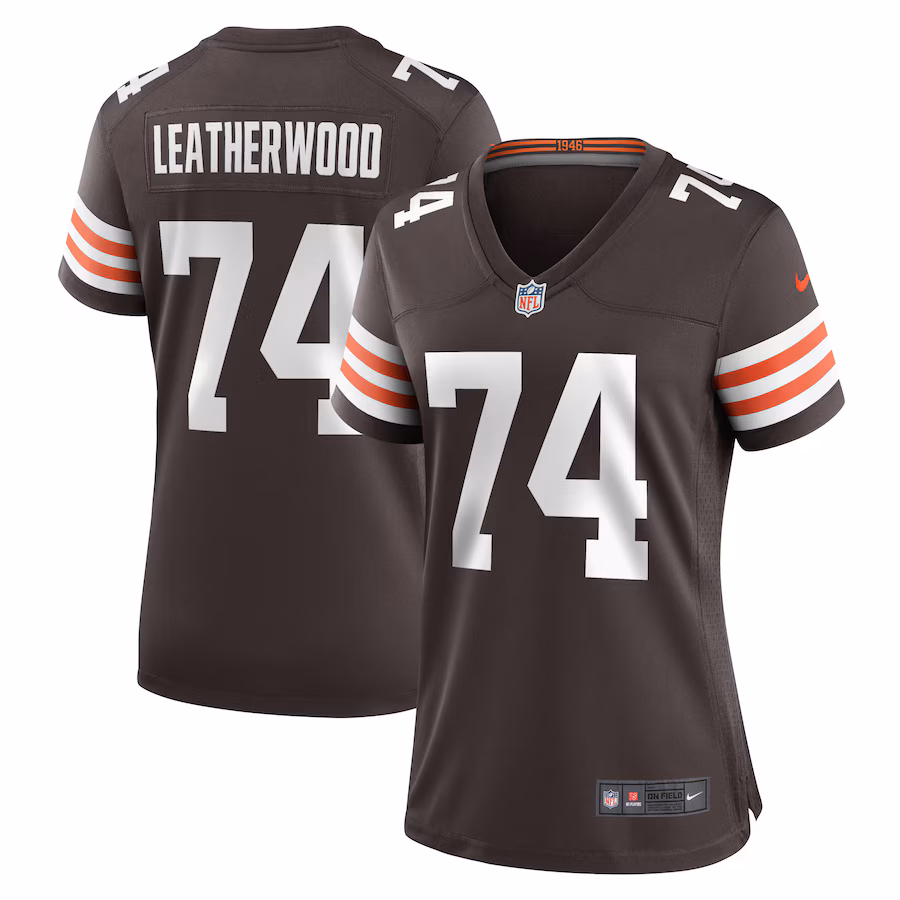 Women's Cleveland Browns Alex Leatherwood Nike  Brown Team Game Jersey - Puhuasuan