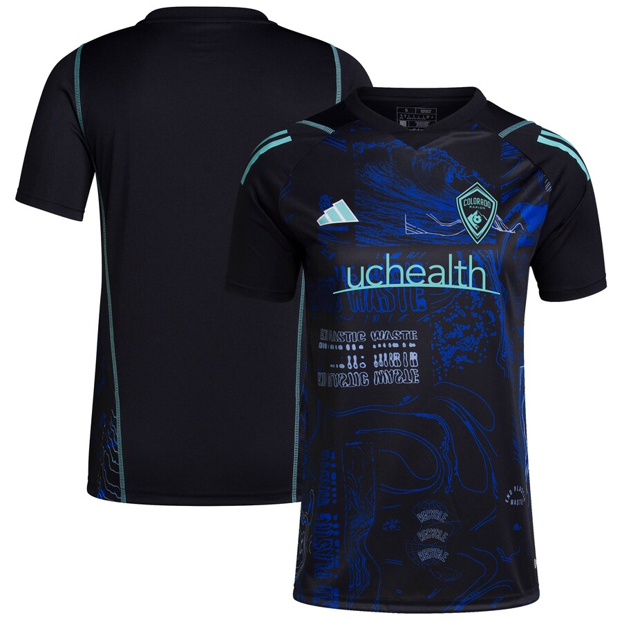 Women's Colorado Rapids  adidas Black 2023 One Planet Replica Jersey - Puhuasuan