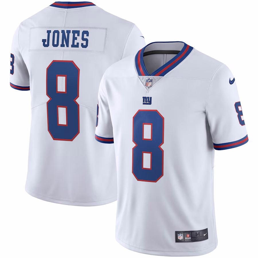 Men's New York Giants Daniel Jones Nike White Vapor Untouchable Color Rush Limited Player Jersey - Puhuasuan