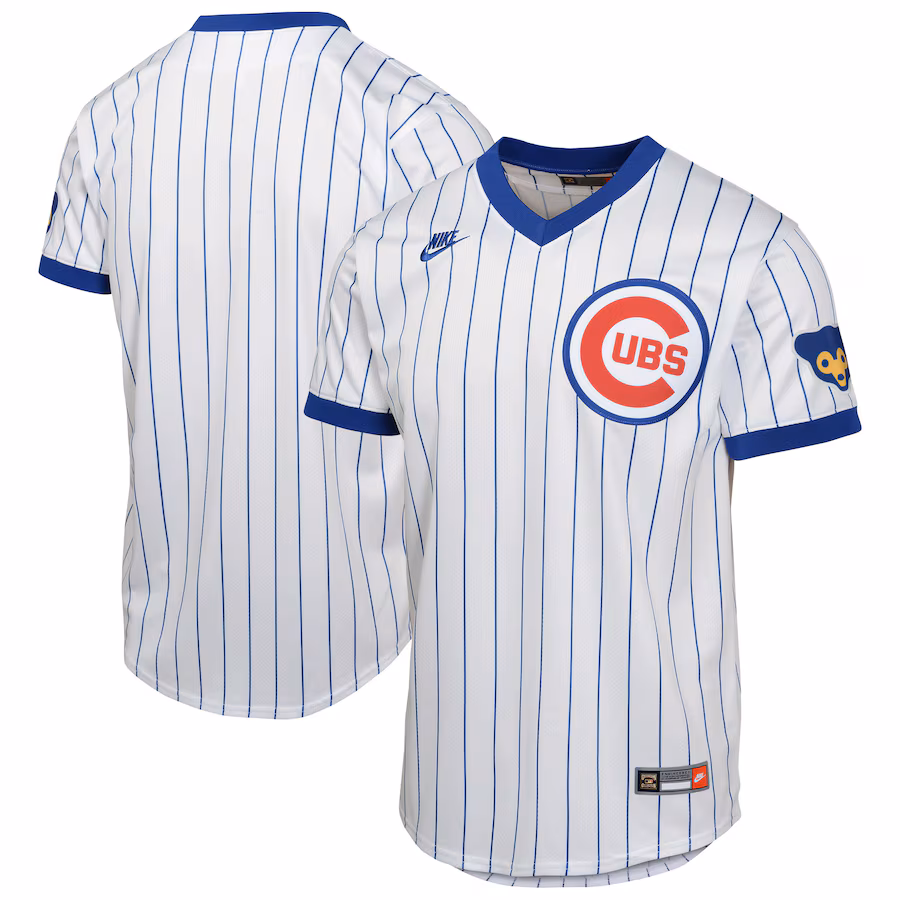 Youth Chicago Cubs  Nike White Limited Cooperstown Collection Jersey - Puhuasuan
