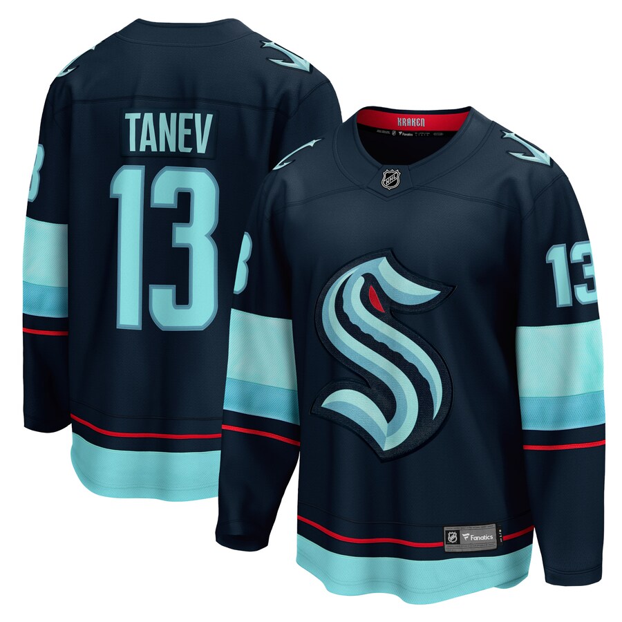 Men's Seattle Kraken Brandon Tanev Fanatics Branded Deep Sea Blue Home Premier Breakaway Player Jersey - Puhuasuan