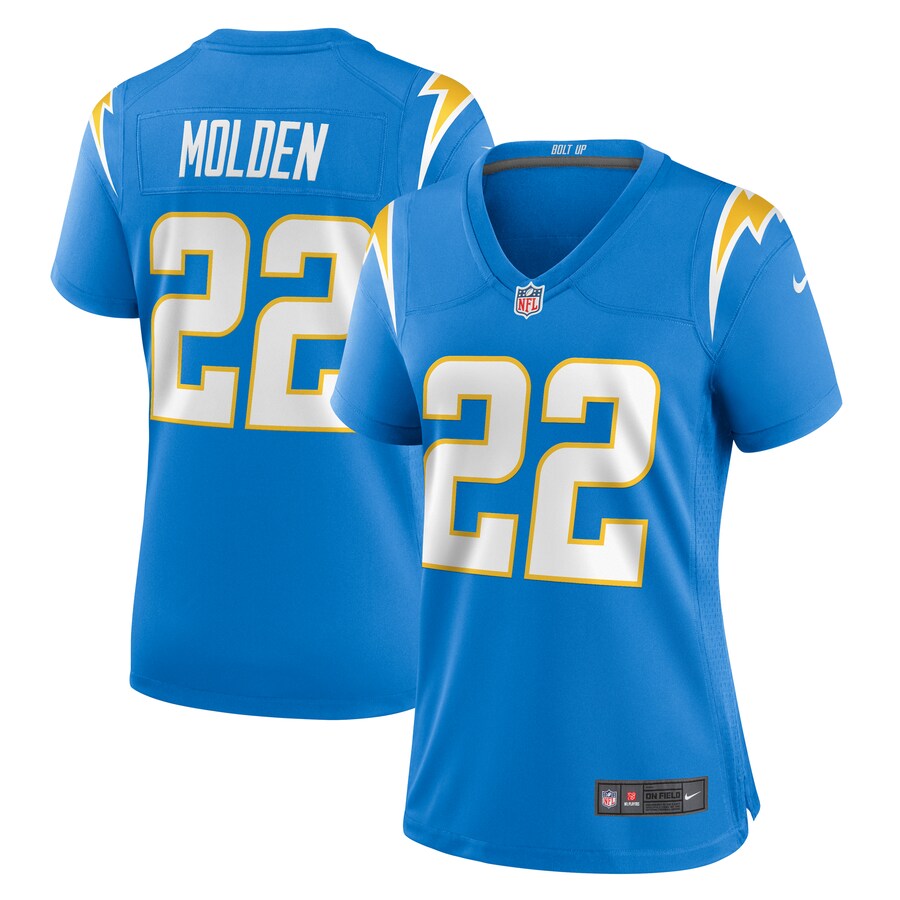 Women's Los Angeles Chargers Elijah Molden Nike Powder Blue Game Jersey - Puhuasuan