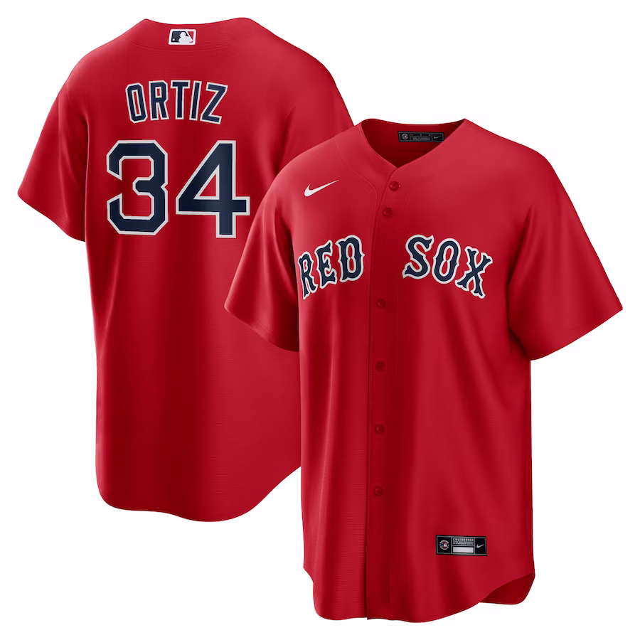 Men's Boston Red Sox David Ortiz Nike Red Alternate Replica Player Jersey - Puhuasuan